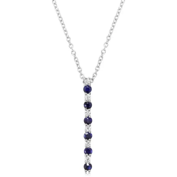 White Gold Sapphire Pendant Clater Jewelers Louisville, KY