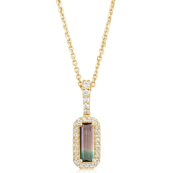Yellow Gold Tourmaline Pendant Mitchell's Jewelry Norman, OK