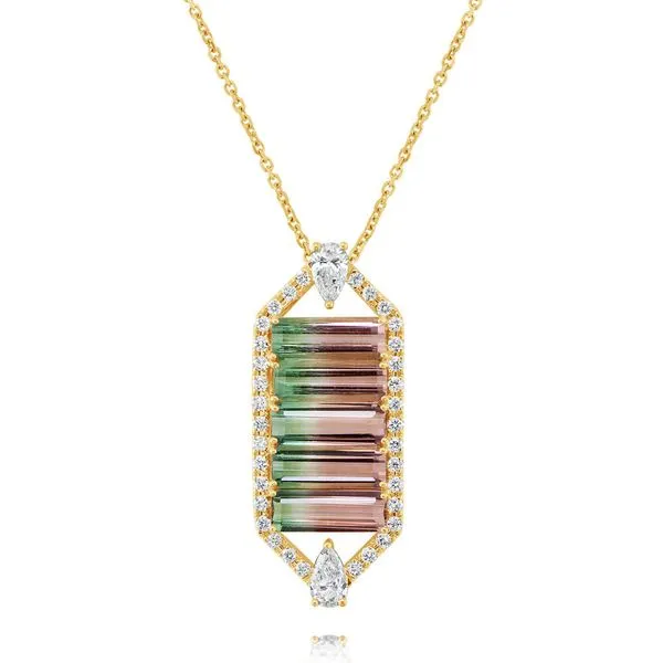 Yellow Gold Tourmaline Pendant Timmreck & McNicol Jewelers McMinnville, OR