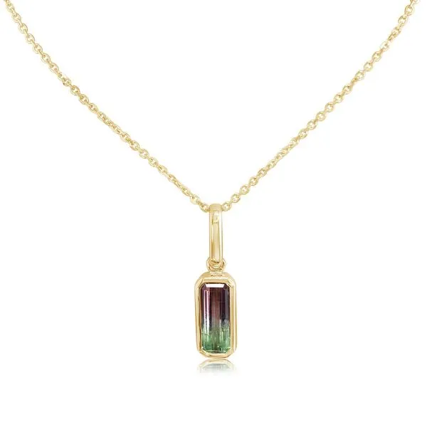 Yellow Gold Tourmaline Pendant Timmreck & McNicol Jewelers McMinnville, OR