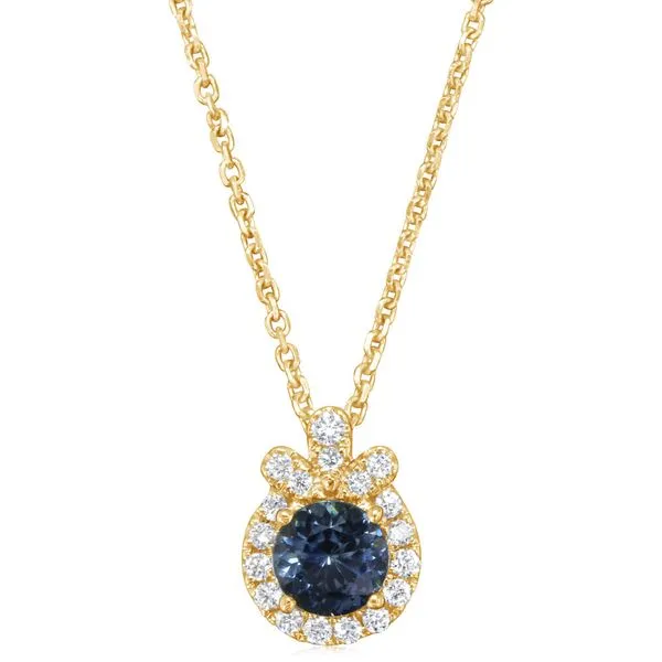 Yellow Gold Sapphire Pendant Daniel Jewelers Brewster, NY