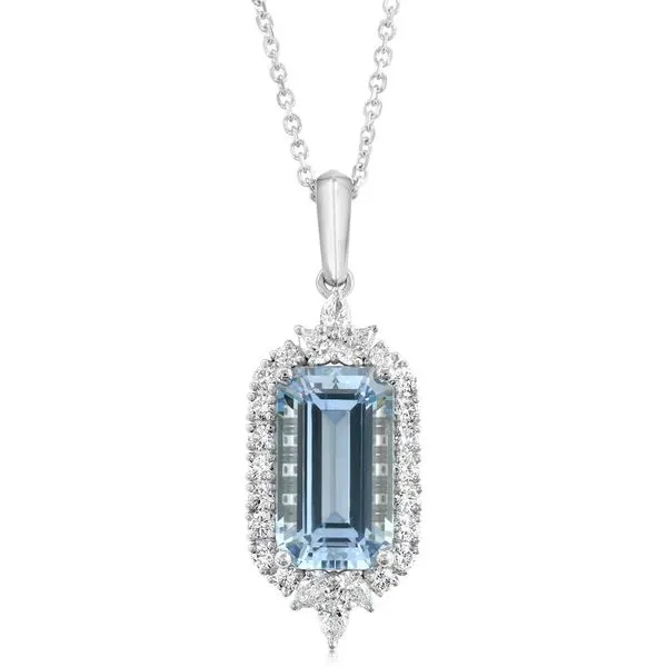 Platinum Aquamarine Pendant Gold Mine Jewelers Jackson, CA