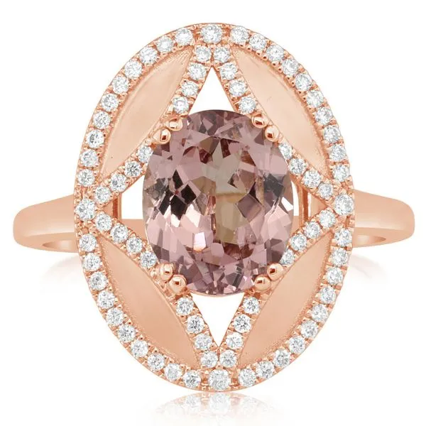 Rose Gold Lotus Garnet Ring Rick's Jewelers California, MD