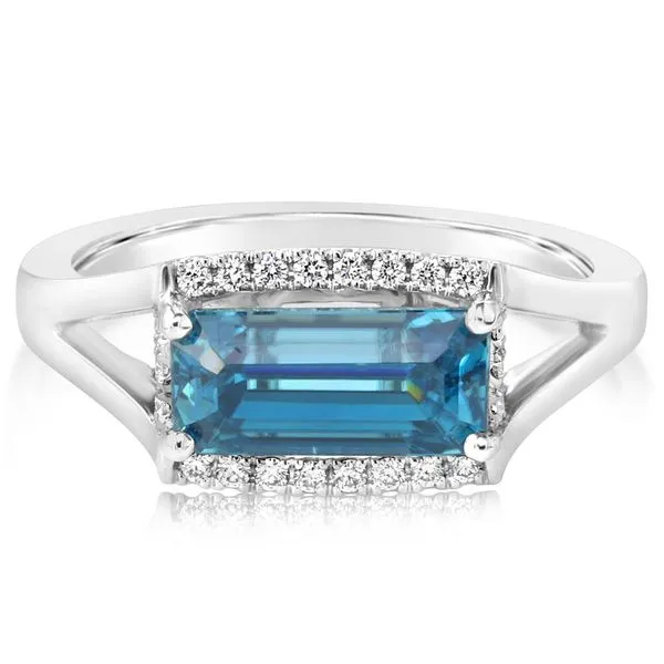 Platinum Zircon Ring Clater Jewelers Louisville, KY