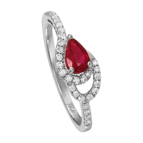 White Gold Ruby Ring Clater Jewelers Louisville, KY