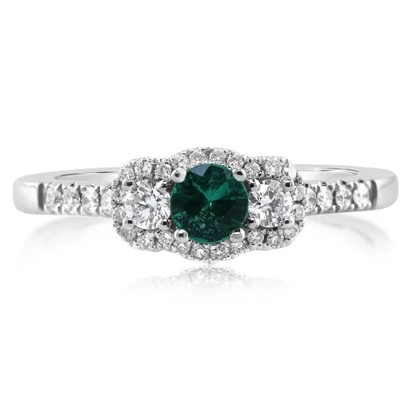 White Gold Emerald Ring Cravens & Lewis Jewelers Georgetown, KY