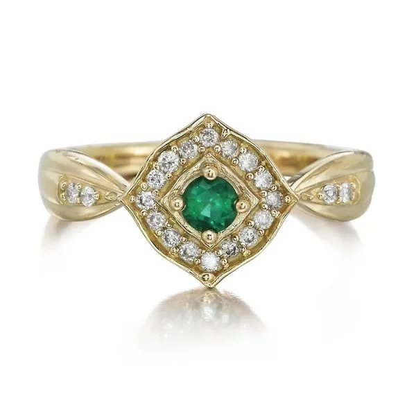 Yellow Gold Emerald Ring Studio D Jewelers Woodstock, IL