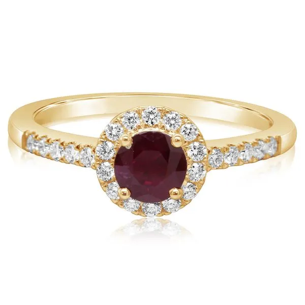 Yellow Gold Ruby Ring Albert's Jewelers Kingsland, GA
