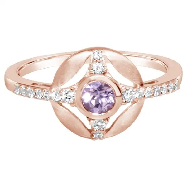 Rose Gold Lotus Garnet Ring Albert's Jewelers Kingsland, GA