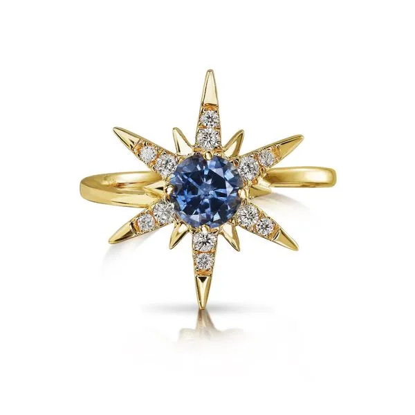 Yellow Gold Sapphire Ring Albert's Jewelers Kingsland, GA
