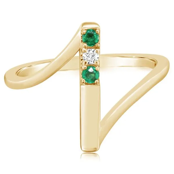 Yellow Gold Emerald Ring Blue Heron Jewelry Company Poulsbo, WA