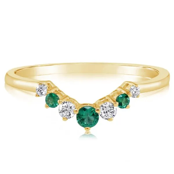 Yellow Gold Emerald Ring Blue Heron Jewelry Company Poulsbo, WA