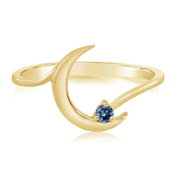 Yellow Gold Sapphire Ring Albert's Jewelers Kingsland, GA