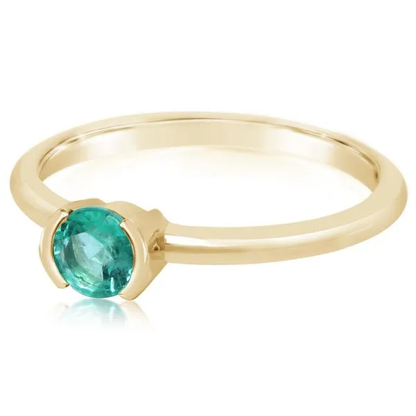 Yellow Gold Emerald Ring Studio D Jewelers Woodstock, IL