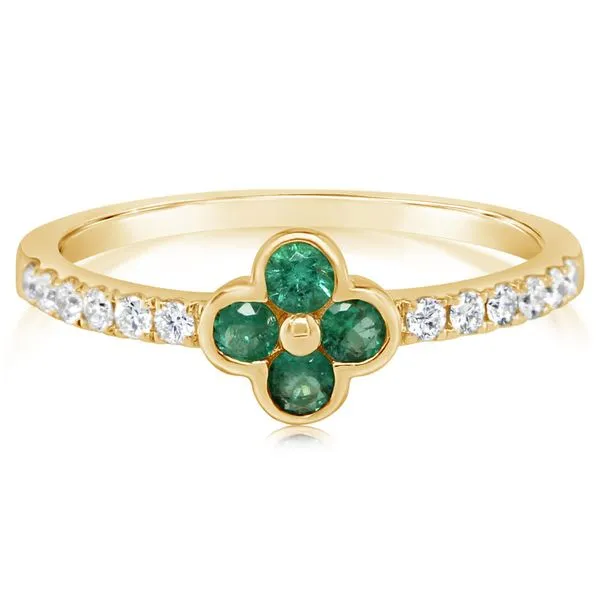 Yellow Gold Emerald Ring Cravens & Lewis Jewelers Georgetown, KY