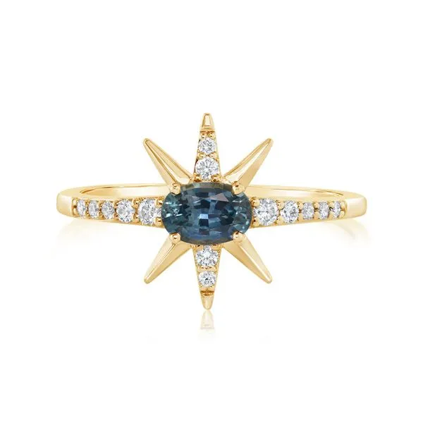 Yellow Gold Sapphire Ring Rick's Jewelers California, MD