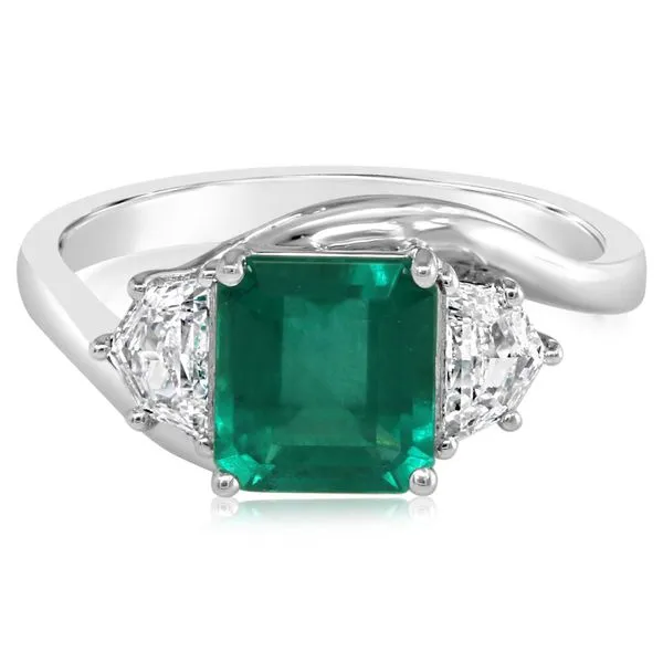 Platinum Emerald Ring Studio D Jewelers Woodstock, IL