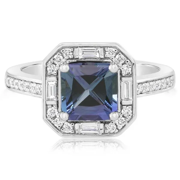 Platinum Tanzanite Ring John E. Koller Jewelry Designs owasso, OK