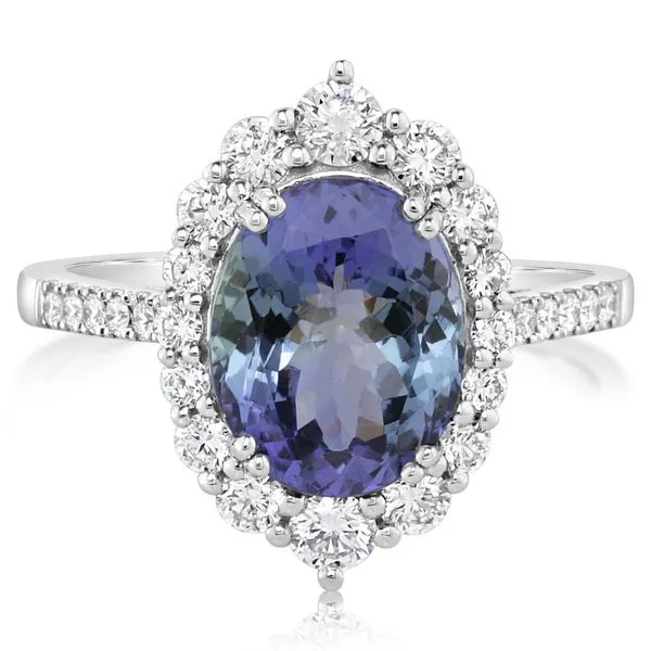 Platinum Tanzanite Ring John E. Koller Jewelry Designs owasso, OK