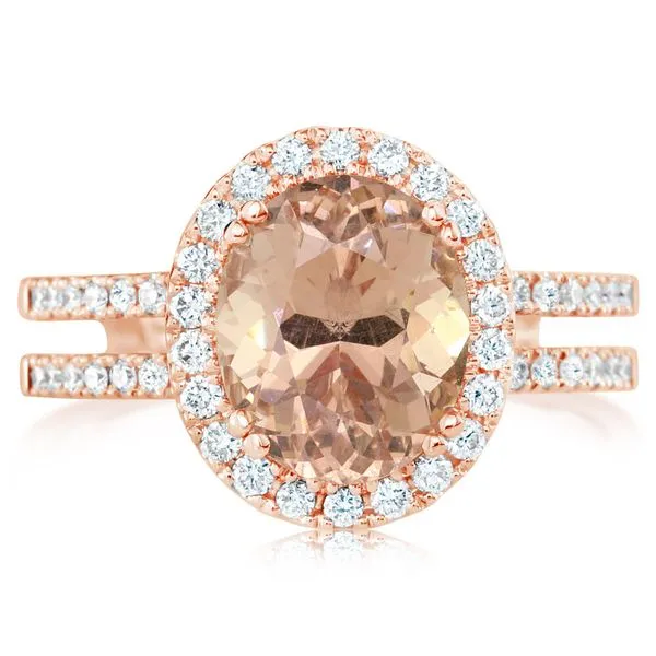 Rose Gold Lotus Garnet Ring Clater Jewelers Louisville, KY