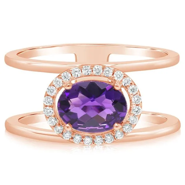 Rose Gold Amethyst Ring Albert's Jewelers Kingsland, GA