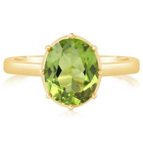 Yellow Gold Peridot Ring Clater Jewelers Louisville, KY
