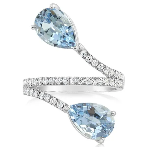 Platinum Aquamarine Ring Clater Jewelers Louisville, KY
