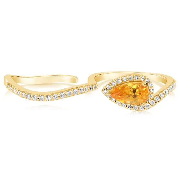 Yellow Gold Mandarin Garnet Spessartite Ring Thomas A. Davis Jewelers Holland, MI
