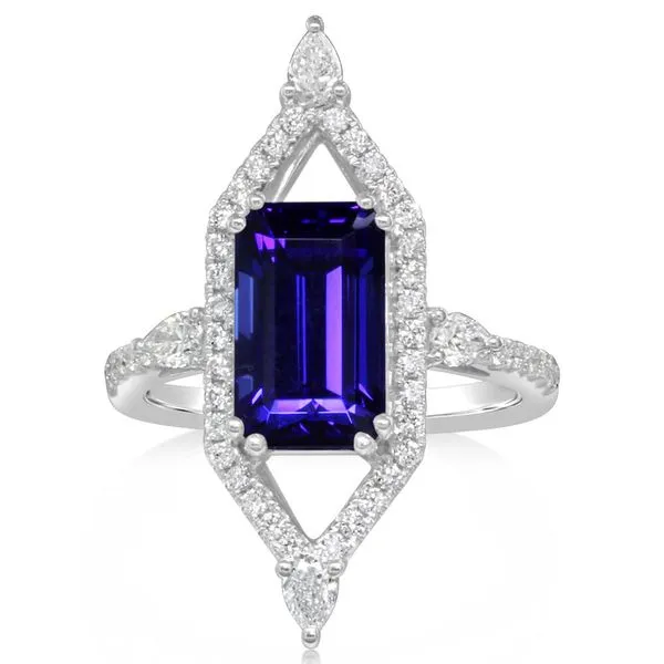 White Gold Tanzanite Ring Rick's Jewelers California, MD