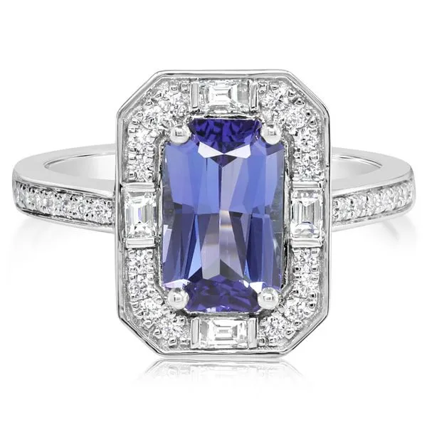 Platinum Tanzanite Ring Blue Heron Jewelry Company Poulsbo, WA