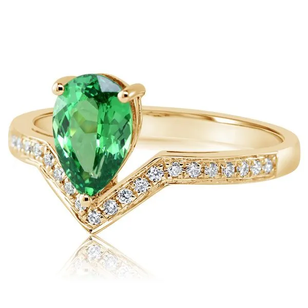 Yellow Gold Tsavorite Ring The Jewelry Source El Segundo, CA