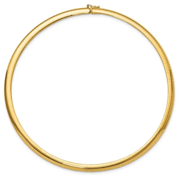 Leslie's 14K 6mm Domed Omega Necklace Image 3 J. Garett Jewelers Wilmington, NC