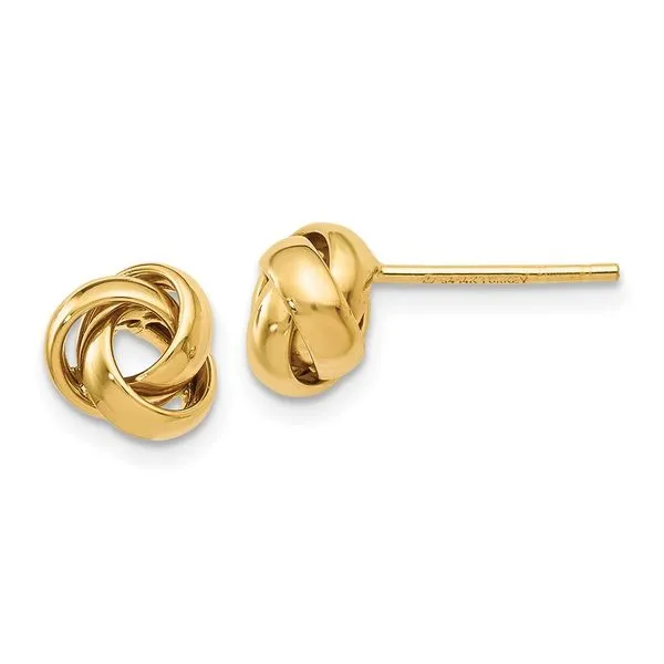 Leslie's 10K Polished Post Earrings Thomas A. Davis Jewelers Holland, MI