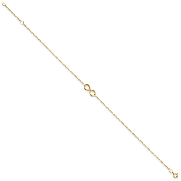 Leslie's 10K Polished Infinity with 1in ext. Anklet Image 2 Mitchell's Jewelry Norman, OK