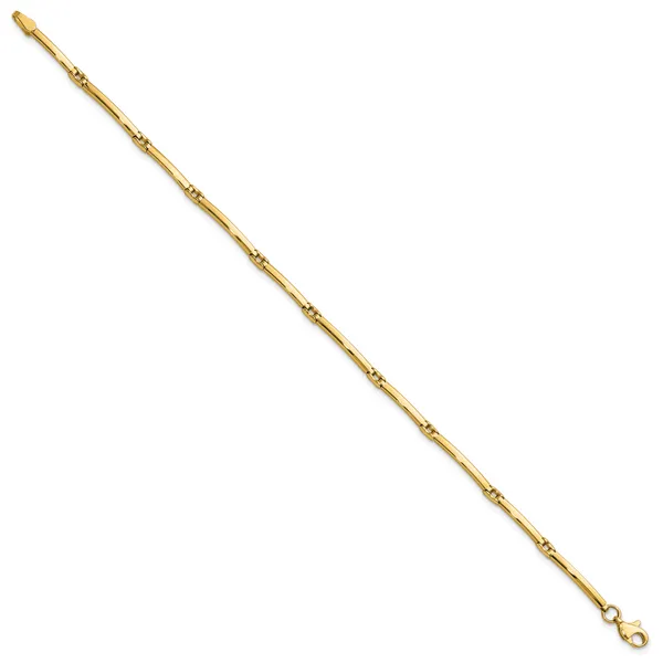 Leslie's 10K Polished Fancy Link Bracelet Image 2 Graham Jewelers Wayzata, MN