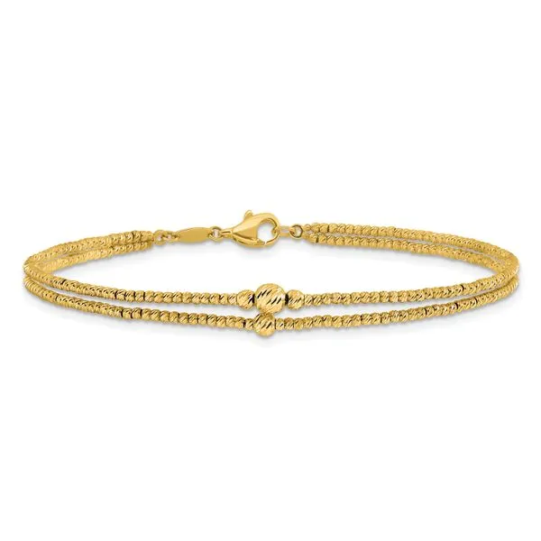 Leslie's 10K Polished and Diamond-cut beads 2-strand Bracelet Image 3 G.G. Gems, Inc. Scottsdale, AZ