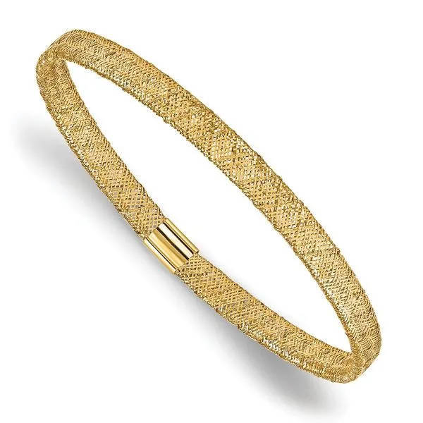 Leslie's 10K Fancy Stretch Bangle Bracelet Spath Jewelers Bartow, FL