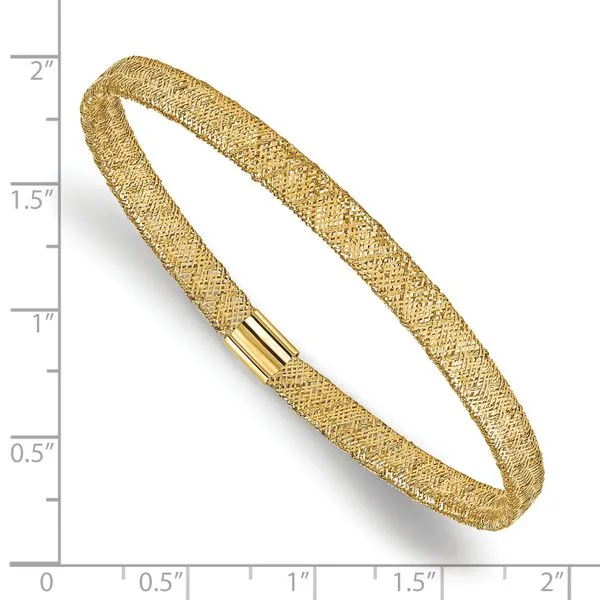 Leslie's 10K Fancy Stretch Bangle Bracelet Image 2 Spath Jewelers Bartow, FL
