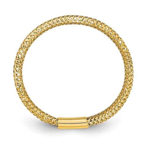 Leslie's 10k Polished/Textured Stretch Ring Image 2 Spath Jewelers Bartow, FL