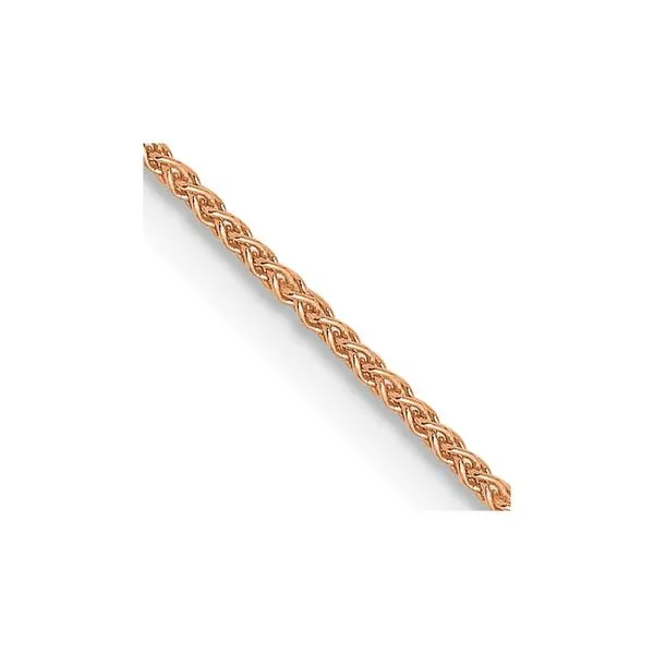 Leslie's 14K Rose Gold .8mm Spiga Chain Johnson Jewellers Lindsay, ON