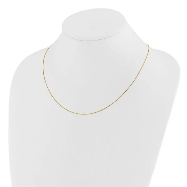 Leslie's 14K Adjustable .55mm Baby Box Chain Image 3 Diny's Jewelers Middleton, WI