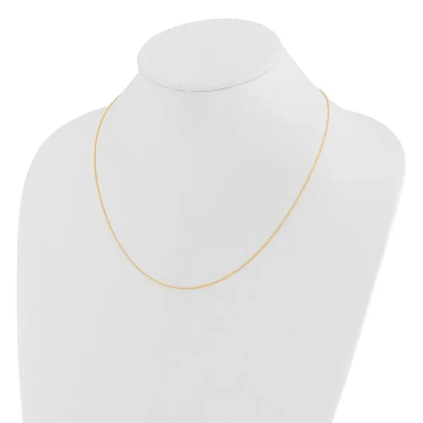 Leslie's 14K Adjustable .8mm D/C Wheat Chain Image 3 Arlene's Fine Jewelry Vidalia, GA