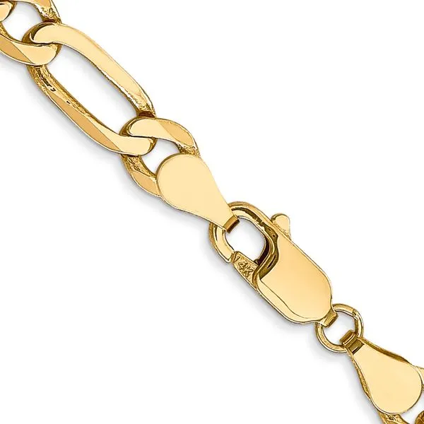 Leslie's 14K 5.50mm Flat Figaro Chain Image 3 Diamond Design Jewelers Somerset, KY