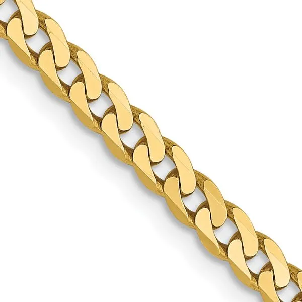 Leslie's 14K 2.9mm Flat Beveled Curb Chain Albert's Jewelers Kingsland, GA