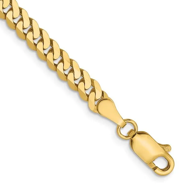Leslie's 14K 3.9mm Flat Beveled Curb Chain Johnson Jewellers Lindsay, ON