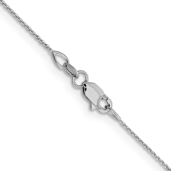 Leslie's 14K White Gold .85 mm D/C Cable Chain Image 3 Arlene's Fine Jewelry Vidalia, GA