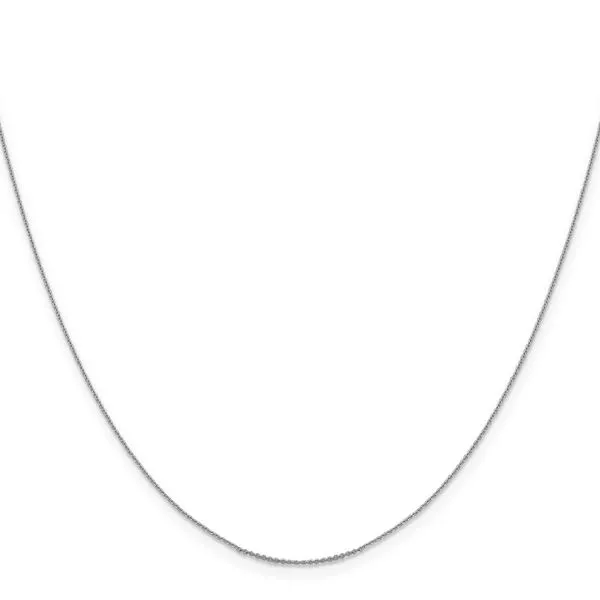 Leslie's 14K White Gold .85 mm D/C Cable Chain Image 2 Atlanta West Jewelry Douglasville, GA