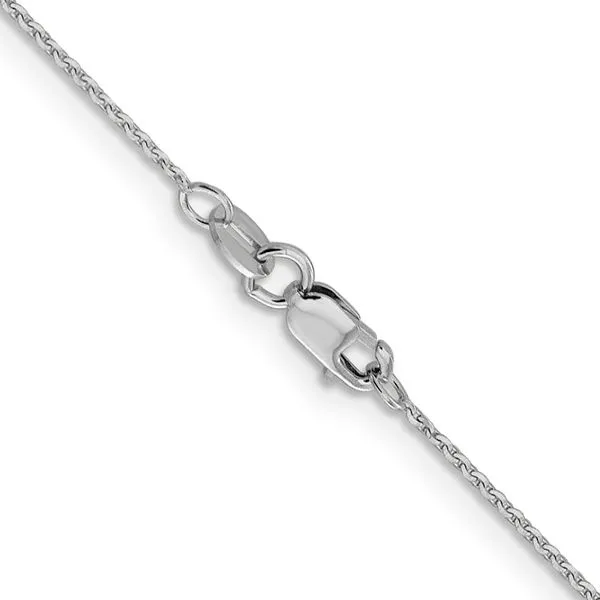 Leslie's 14K White Gold 1.0 mm D/C Cable Chain Image 3 Atlanta West Jewelry Douglasville, GA
