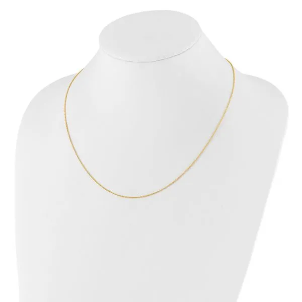 Leslie's 14K Adjustable 1.1mm Round Cable Chain Image 3 Johnson Jewellers Lindsay, ON