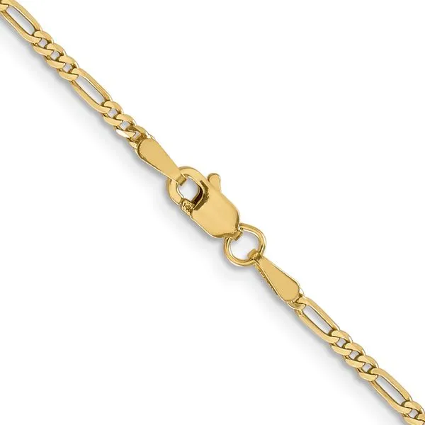 Leslie's 14K 1.8mm Flat Figaro Chain Image 3 Albert's Jewelers Kingsland, GA